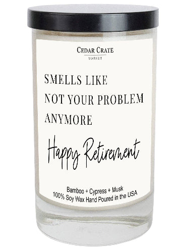 Happy Retirement Candle