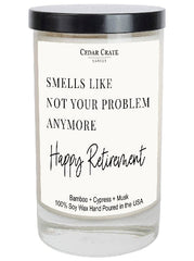 Happy Retirement Candle