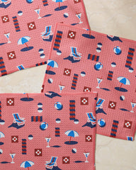 Geo Beach Day Dishcloth Set