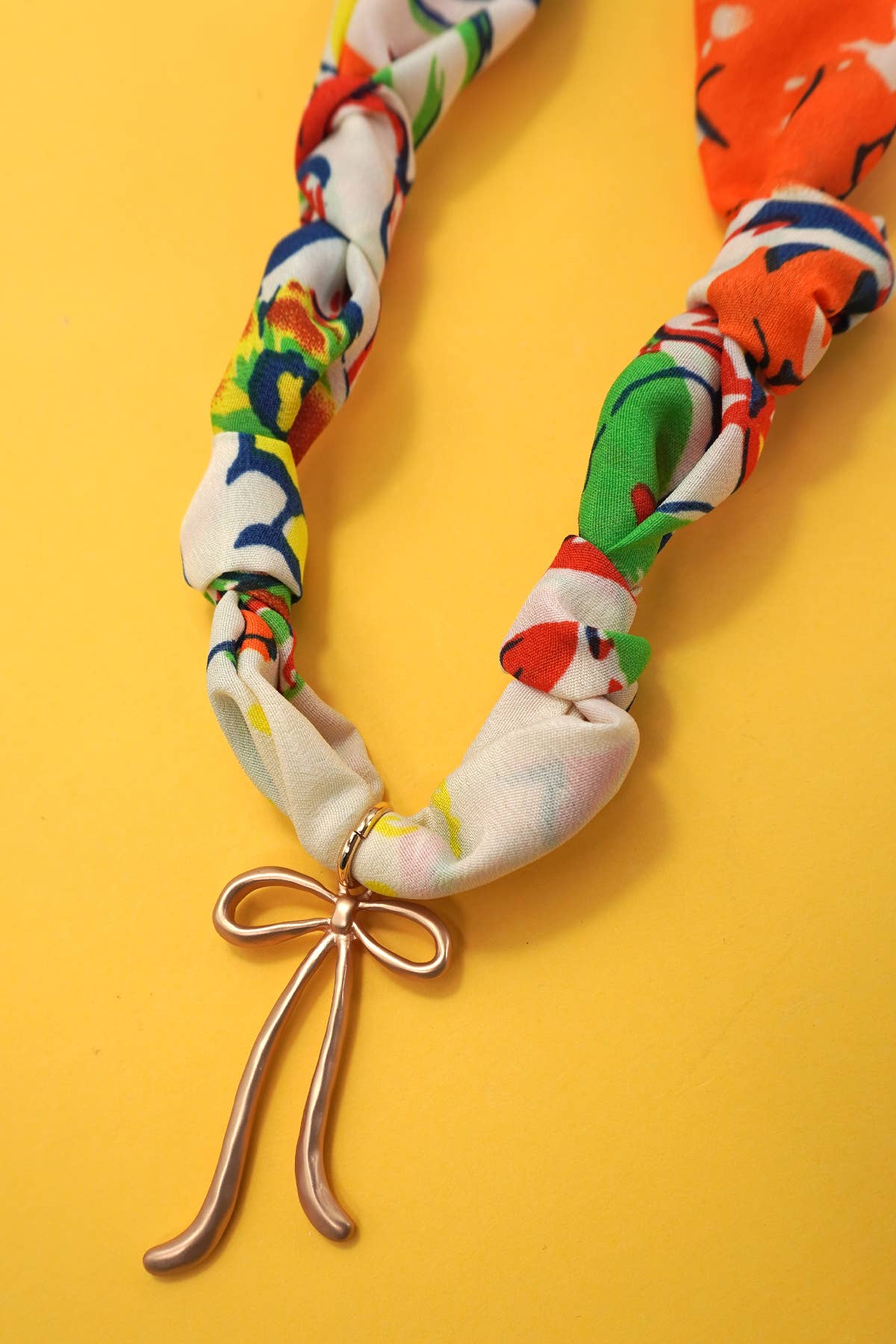 HANDMADE SCARF CHARM NECKLACE