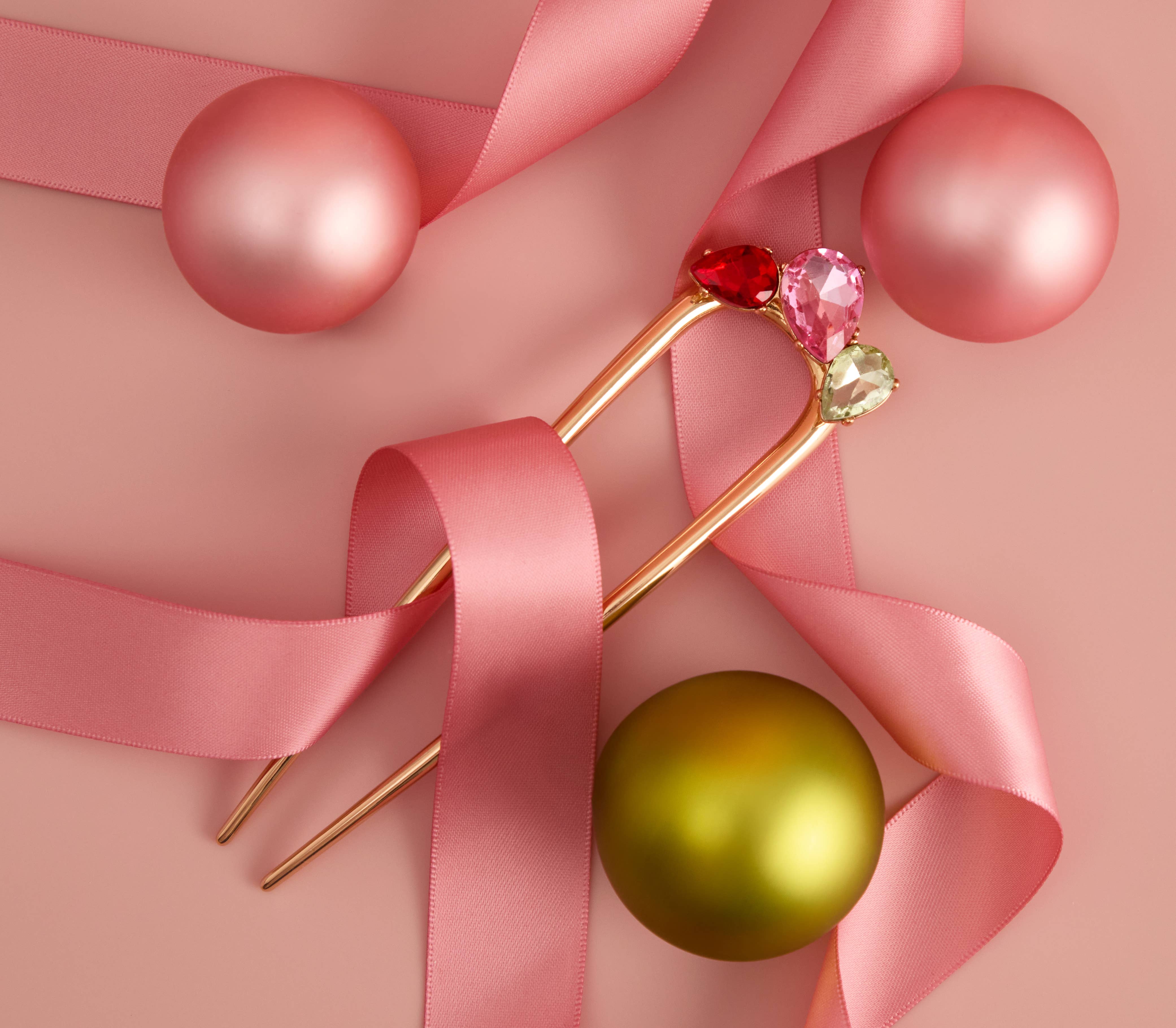 Gemstone French Hair Pin