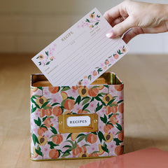 Peach Blossom Recipe Cards - Set of 50