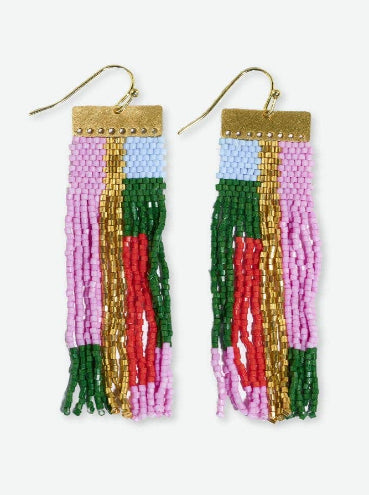 McKenzie Brass Bar Earrings