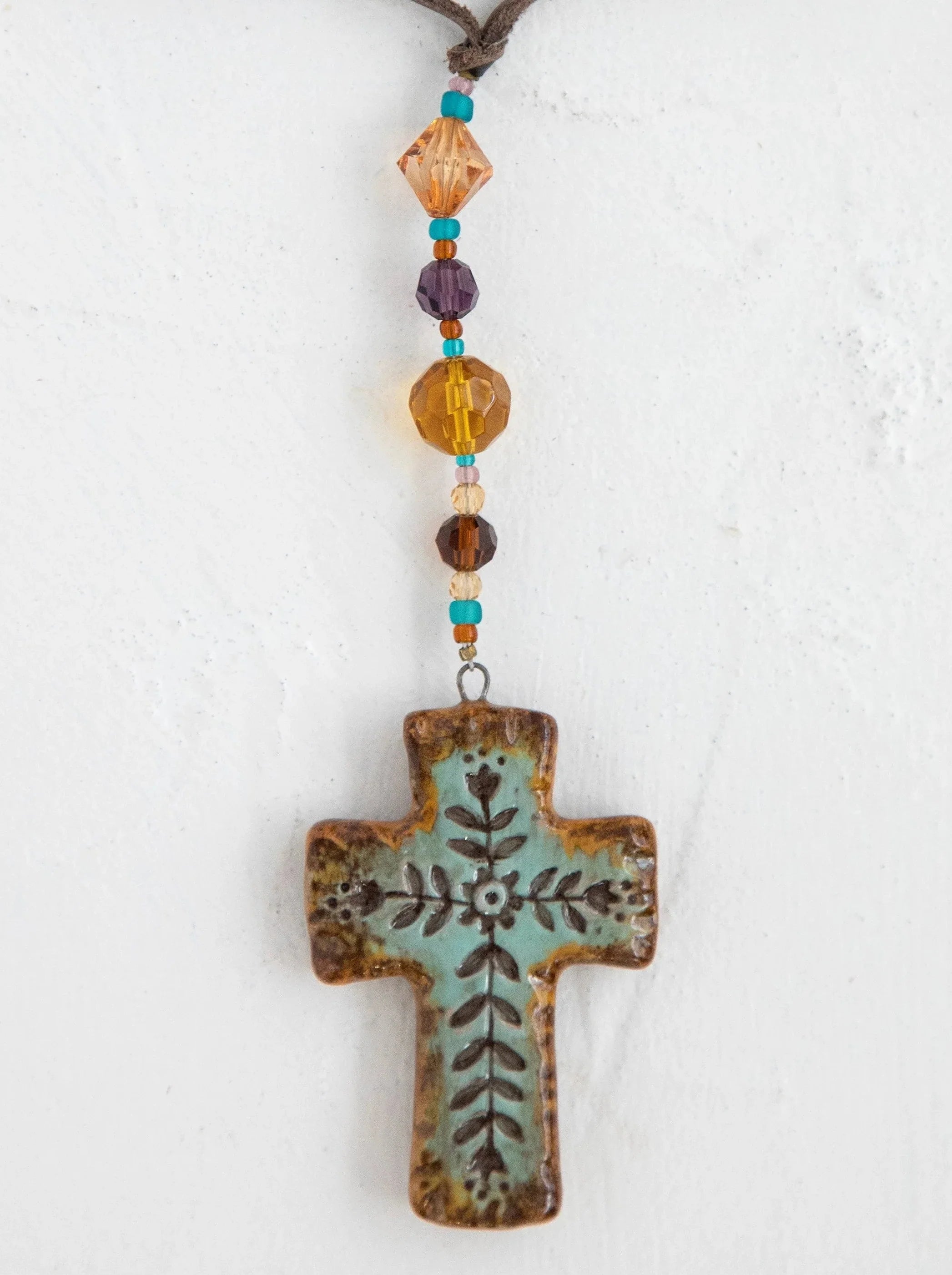 Natural Life Cross Charm