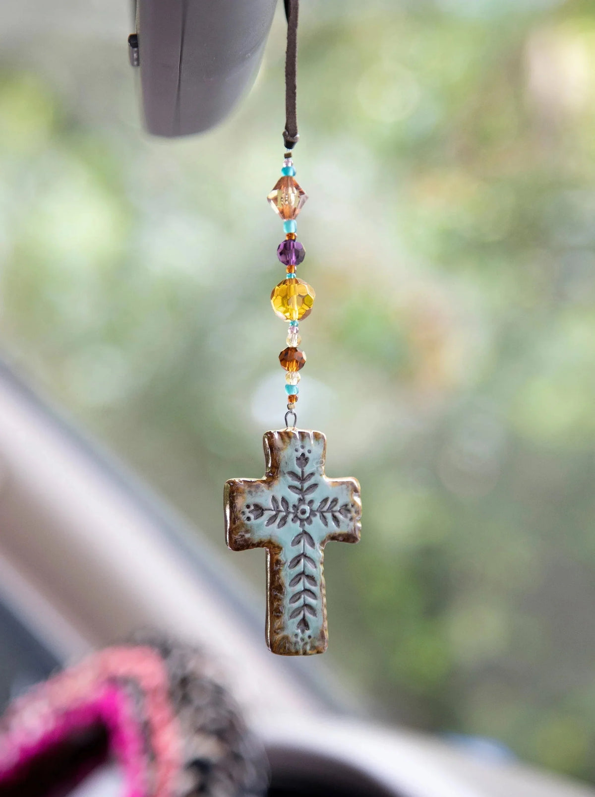 Natural Life Cross Charm