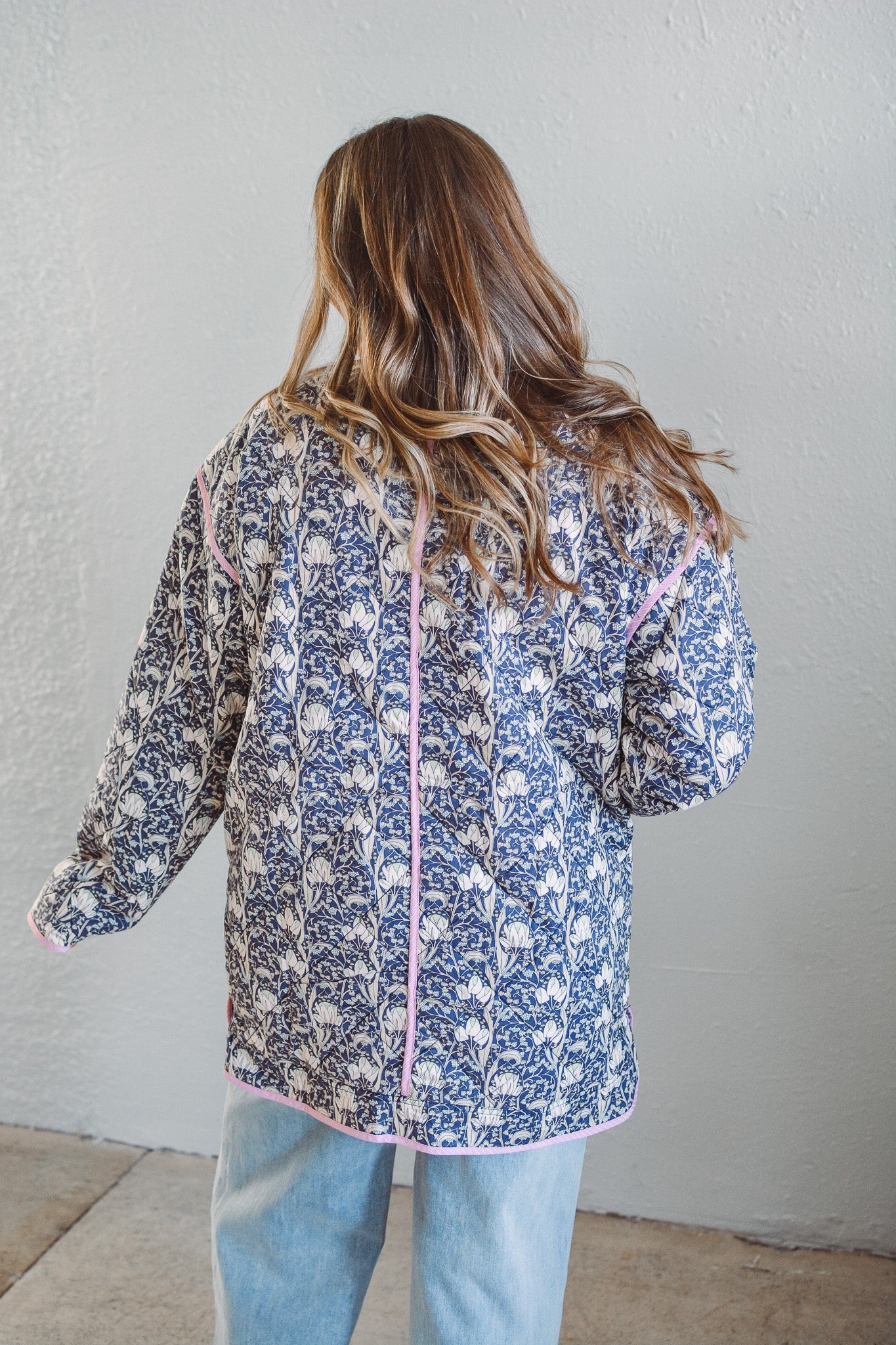 Market Navy Quilt Coat