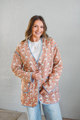 Market Coral Quilt Coat