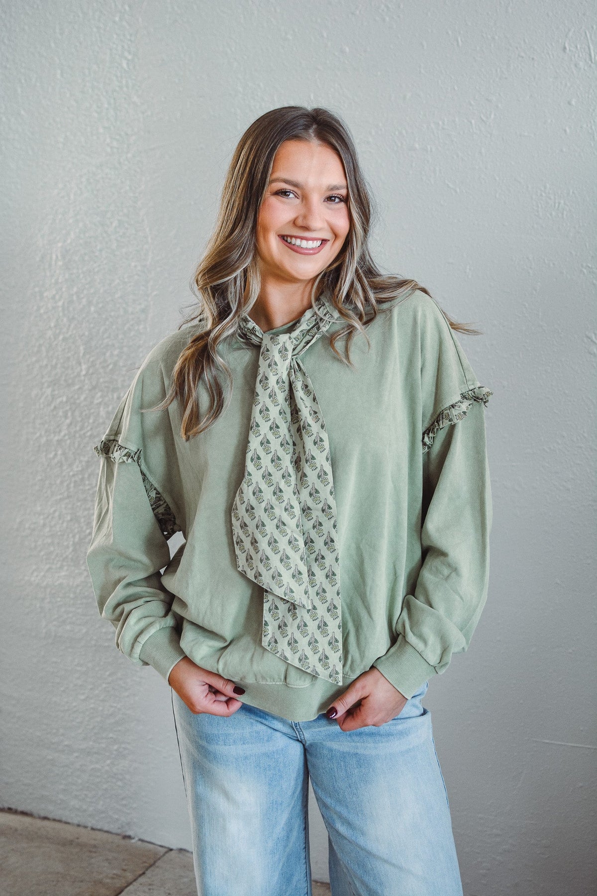 Parker Olive Pullover