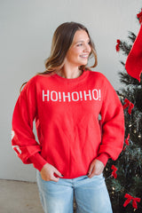 HO HO HO Red Sweater
