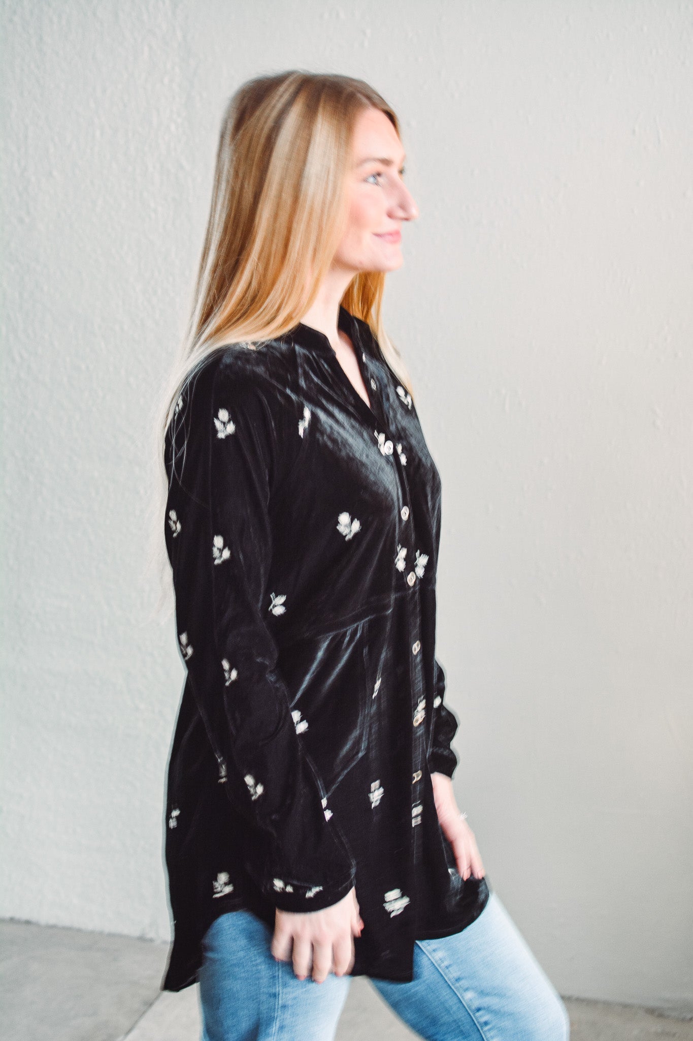 Laurel Velvet Blouse