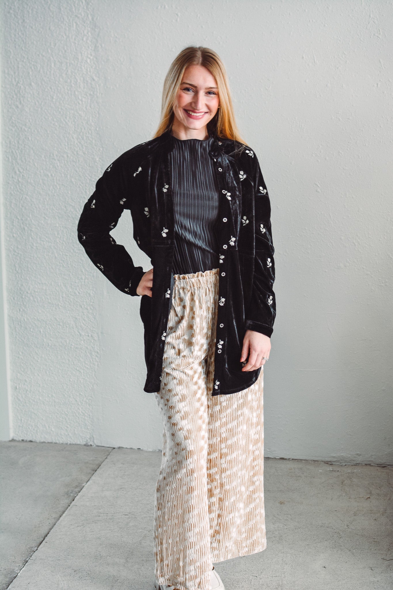 Laurel Velvet Blouse