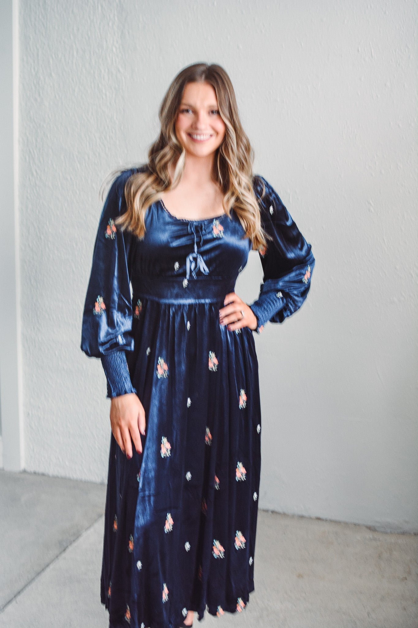 Midnight Grace Velvet Dress