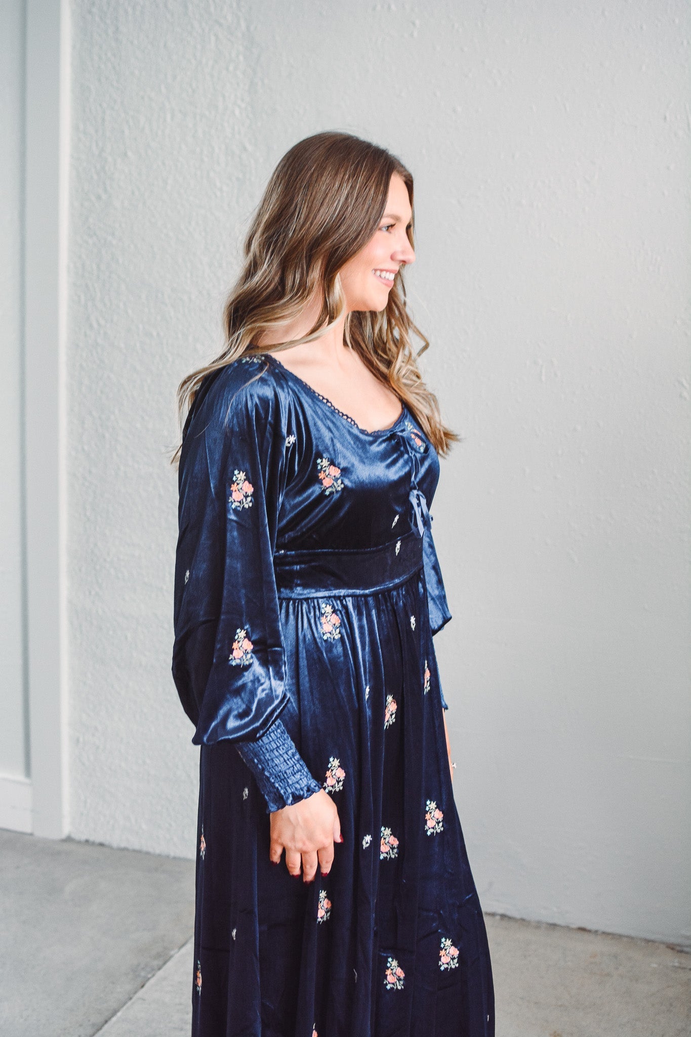 Midnight Grace Velvet Dress