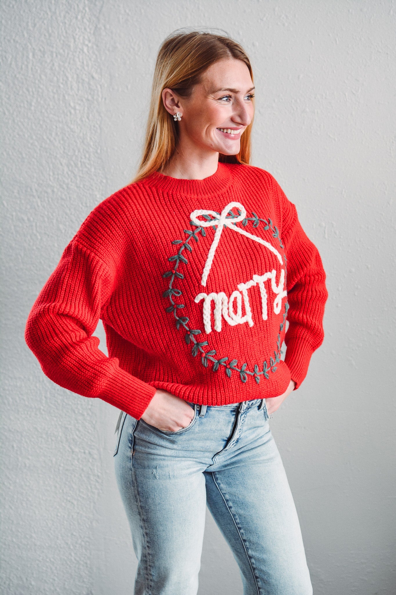 Merry Wreath Sweater
