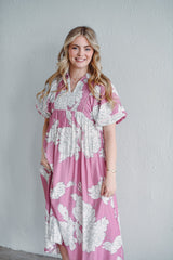 Palmline Mauve Dress