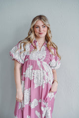 Palmline Mauve Dress