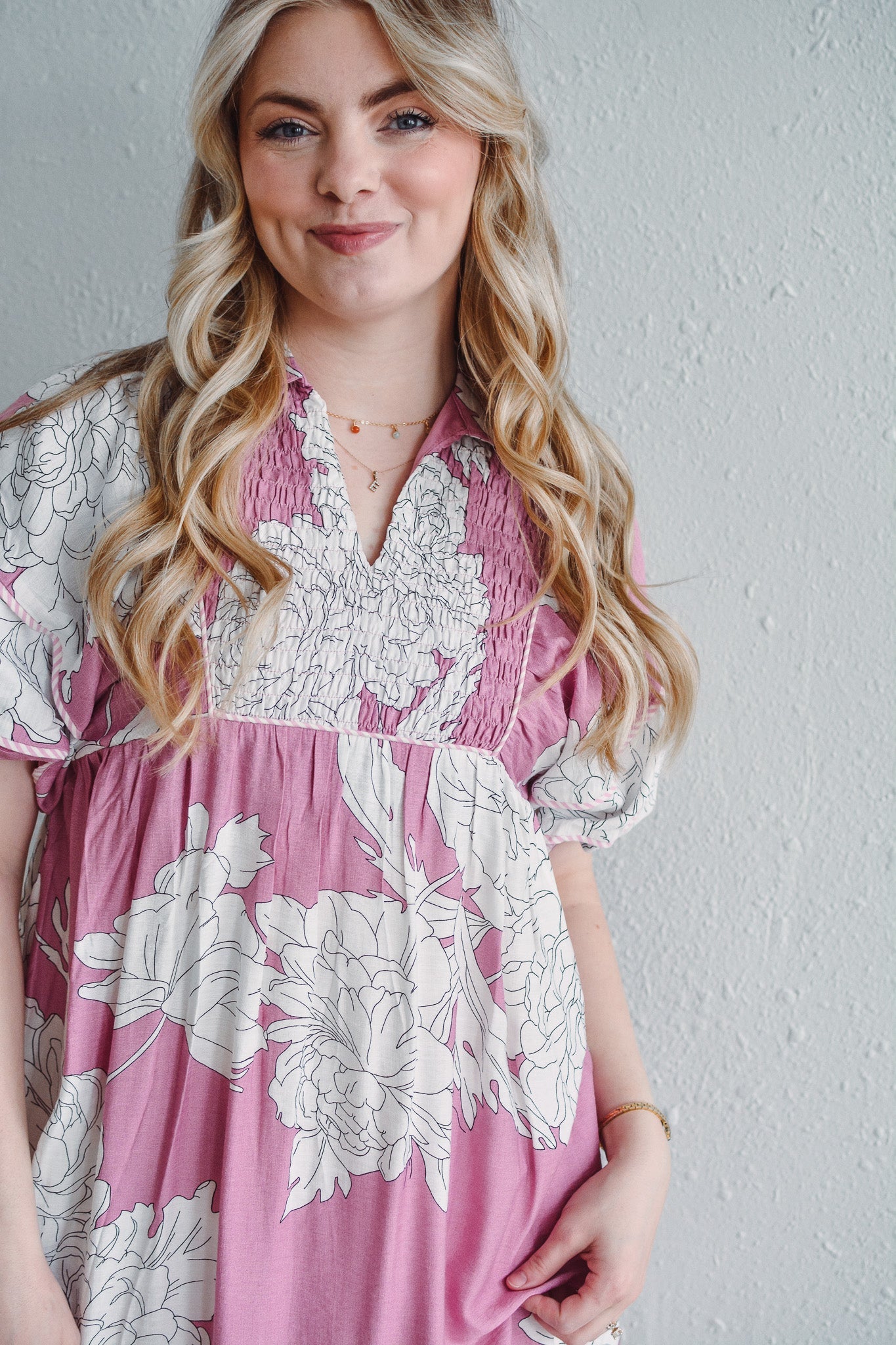 Palmline Mauve Dress