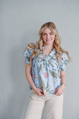 Periwinkle Anemone Top