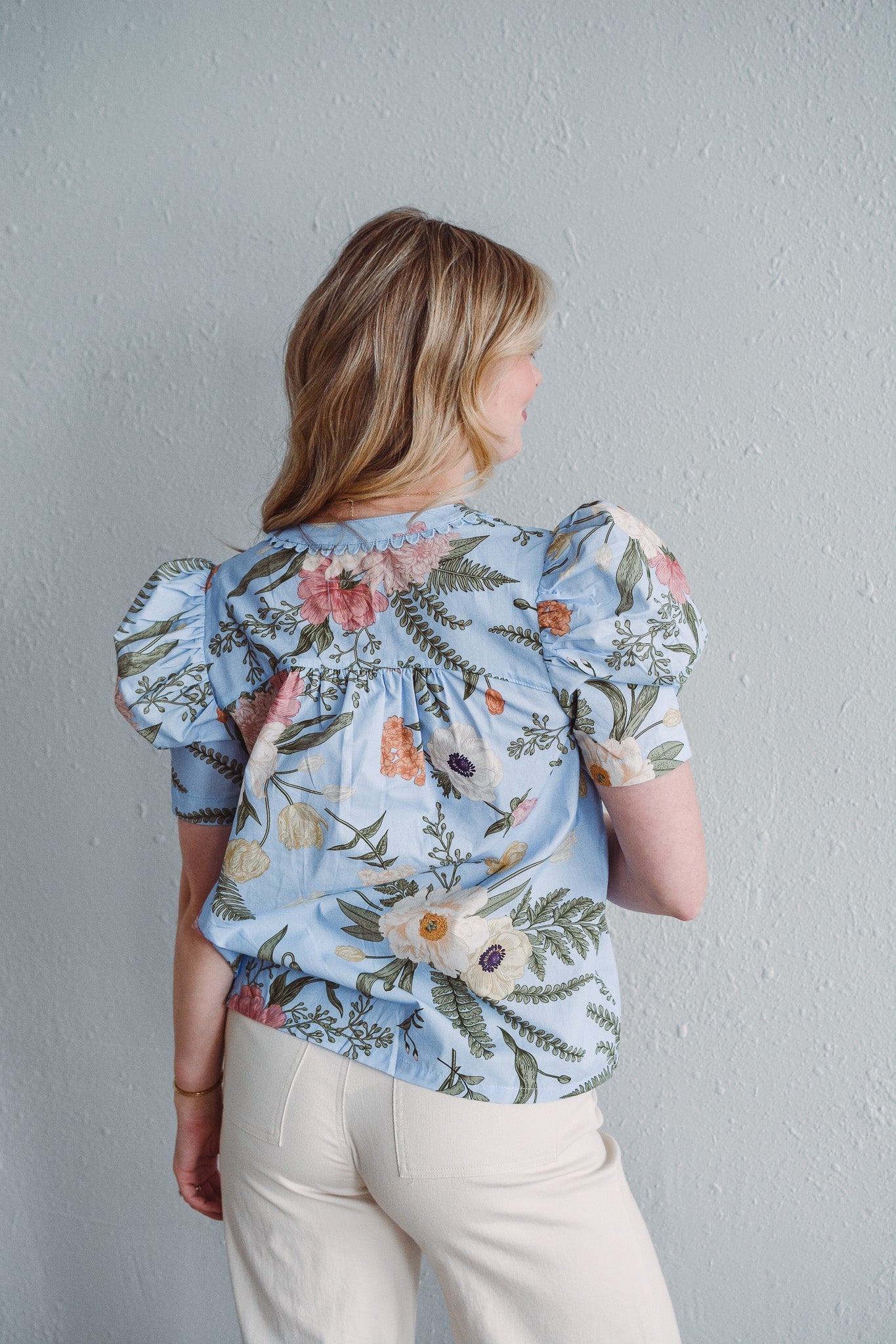 Periwinkle Anemone Top
