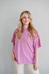 Fuchsia Boyfriend Tee