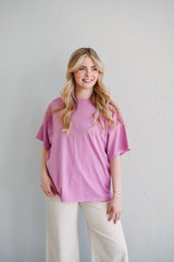 Fuchsia Boyfriend Tee
