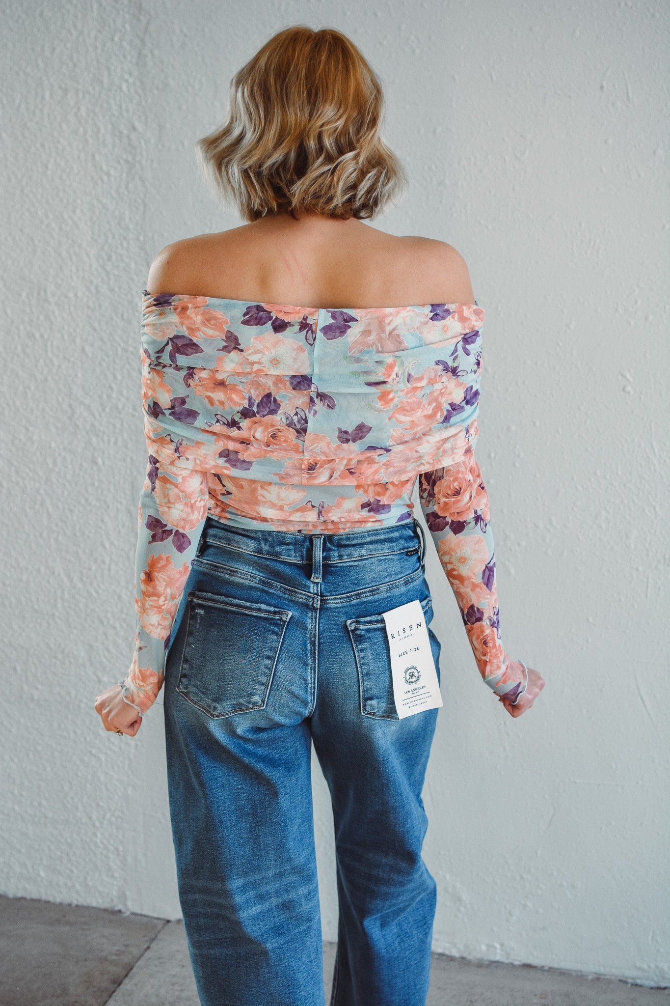 Peach Mesh Bodysuit