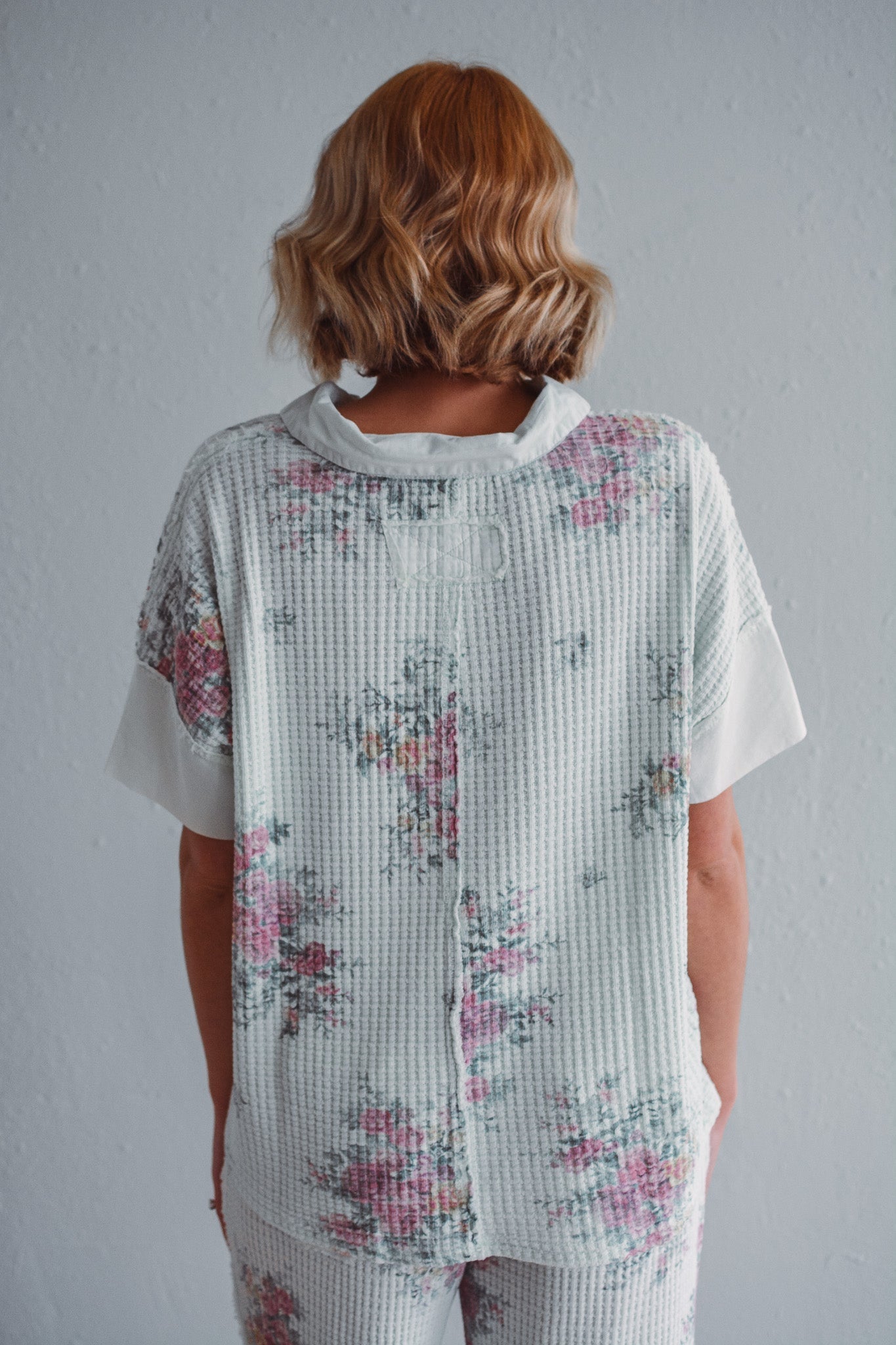 Floral Waffle Top