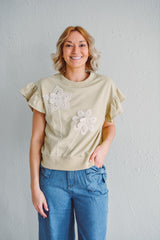 Golden Petal Blouse