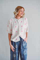 Ivory Polka Dot Top