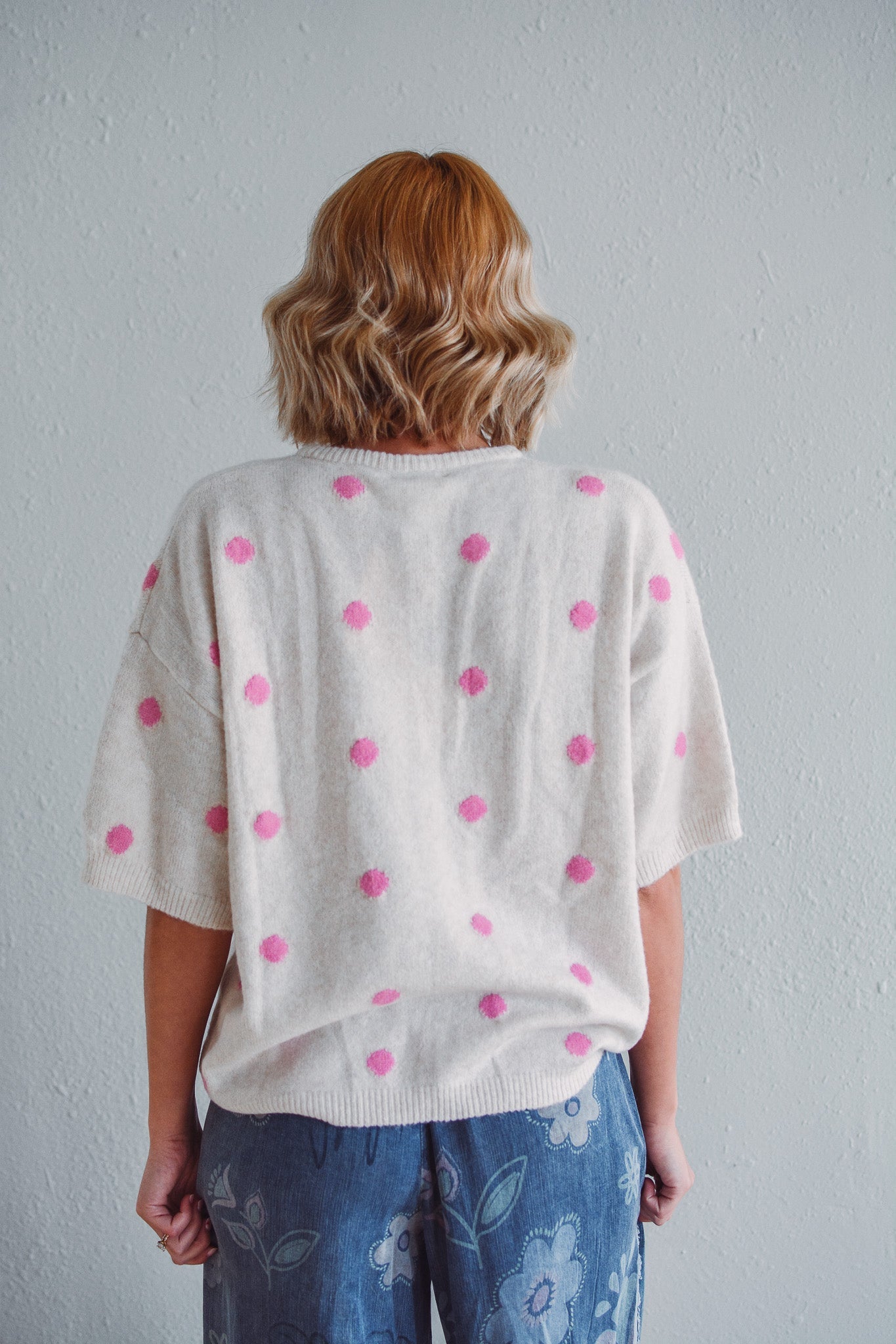 Ivory Polka Dot Top