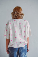Ivory Polka Dot Top