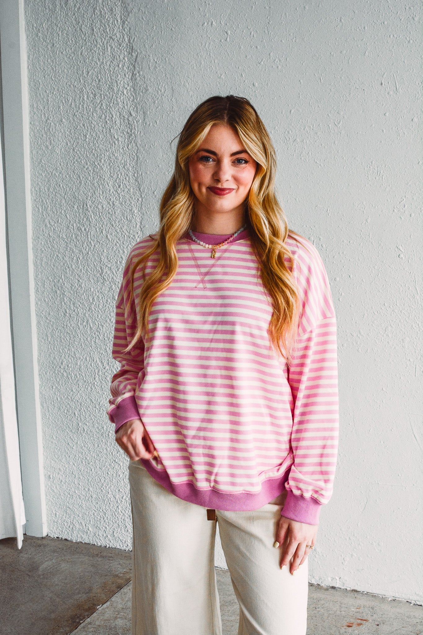 Pretty in Pink Pullover