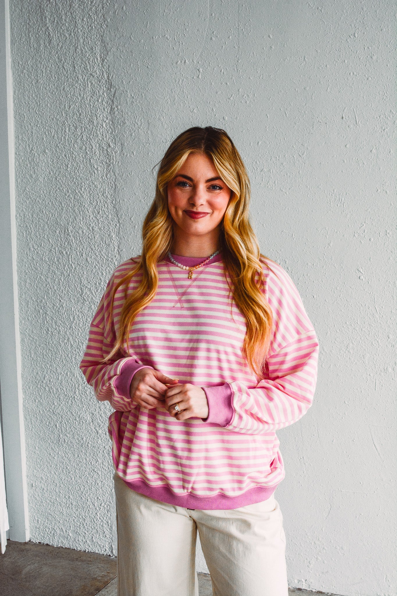 Pretty in Pink Pullover