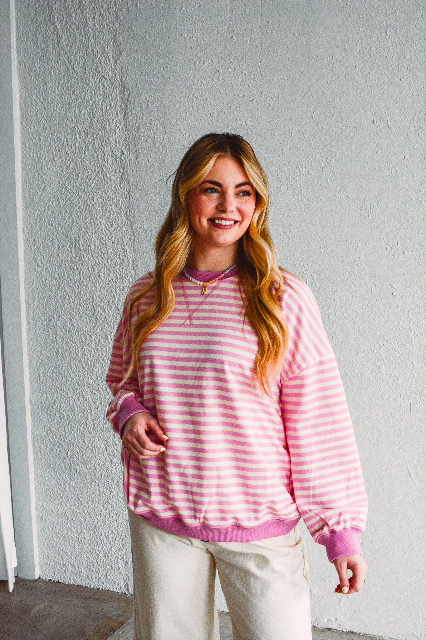 Pretty in Pink Pullover
