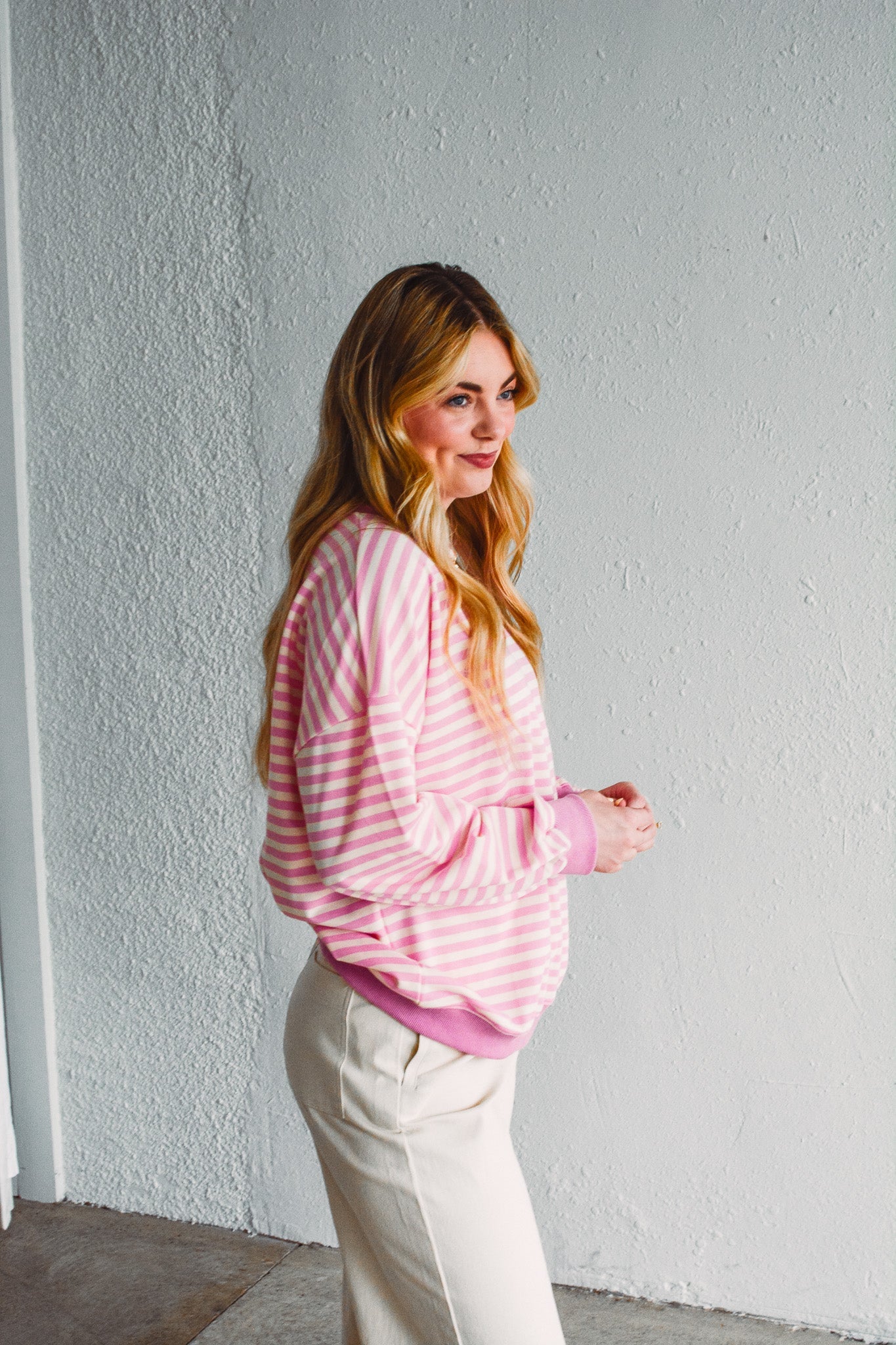 Pretty in Pink Pullover