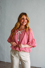 Millie Strawberry Stripe Top