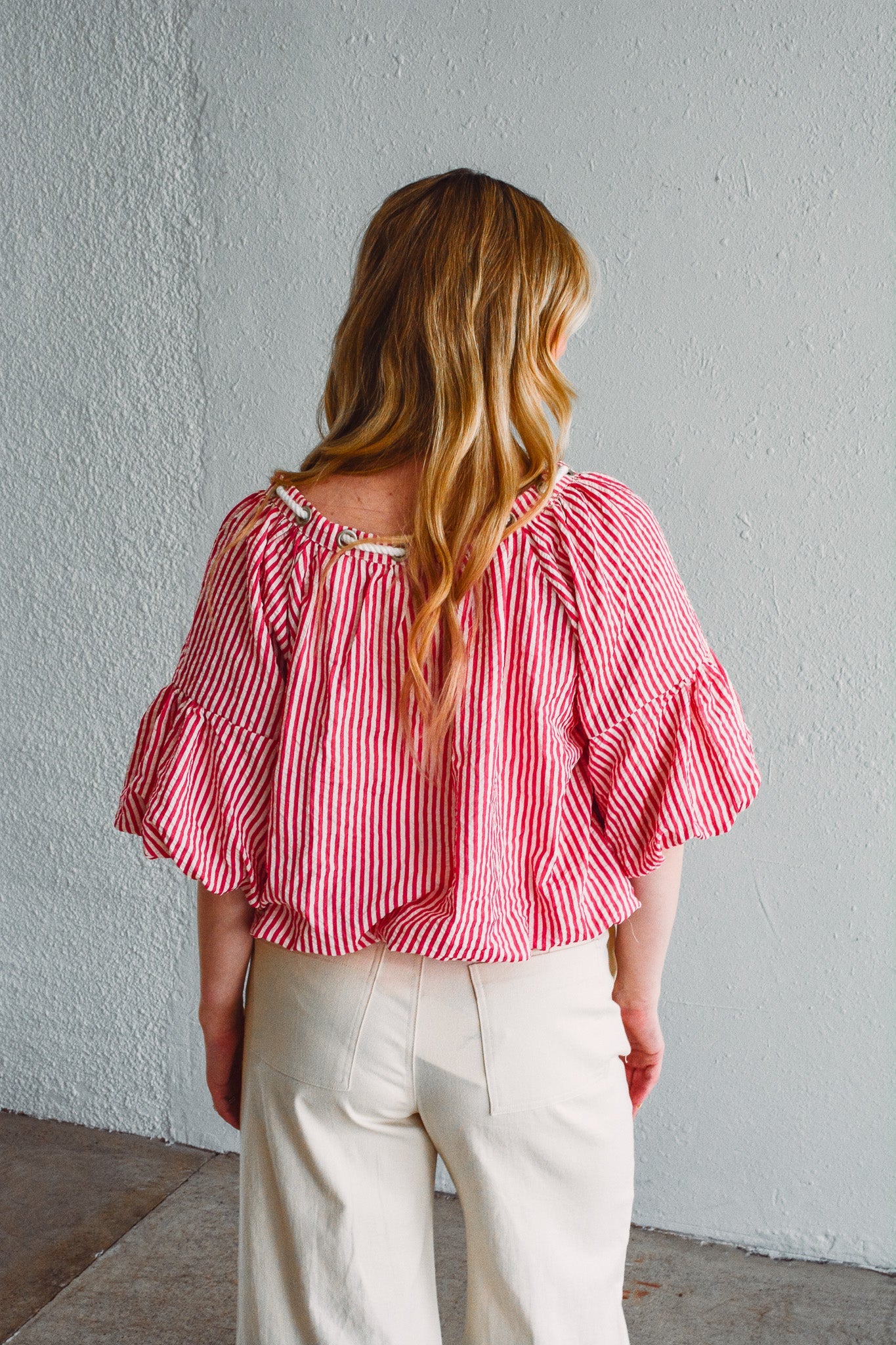 Millie Strawberry Stripe Top