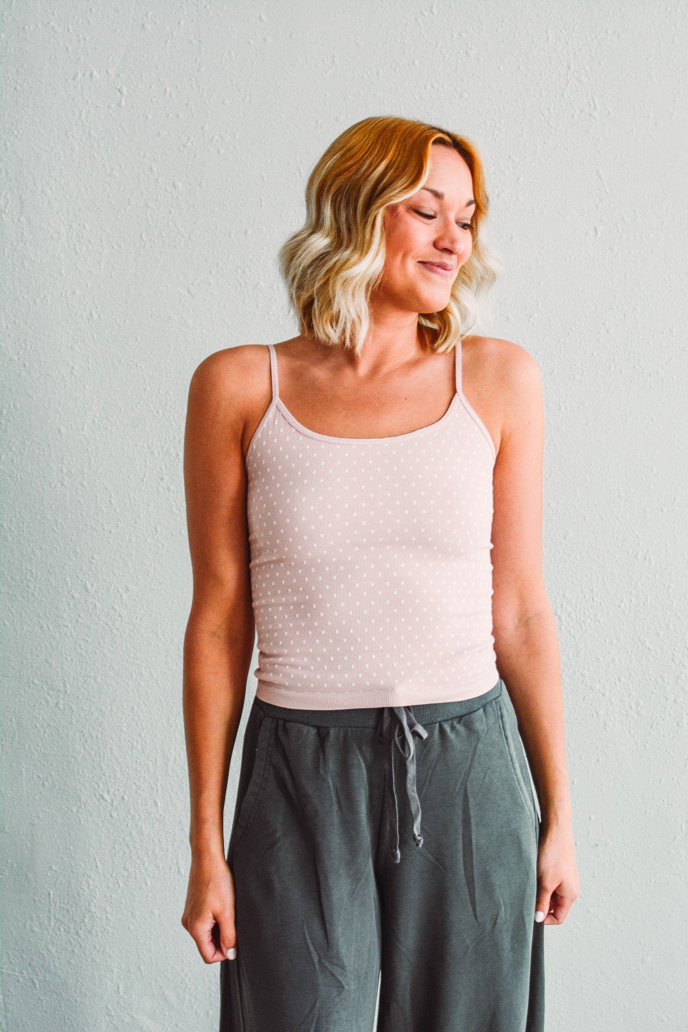 Polka Dot Strap Cami