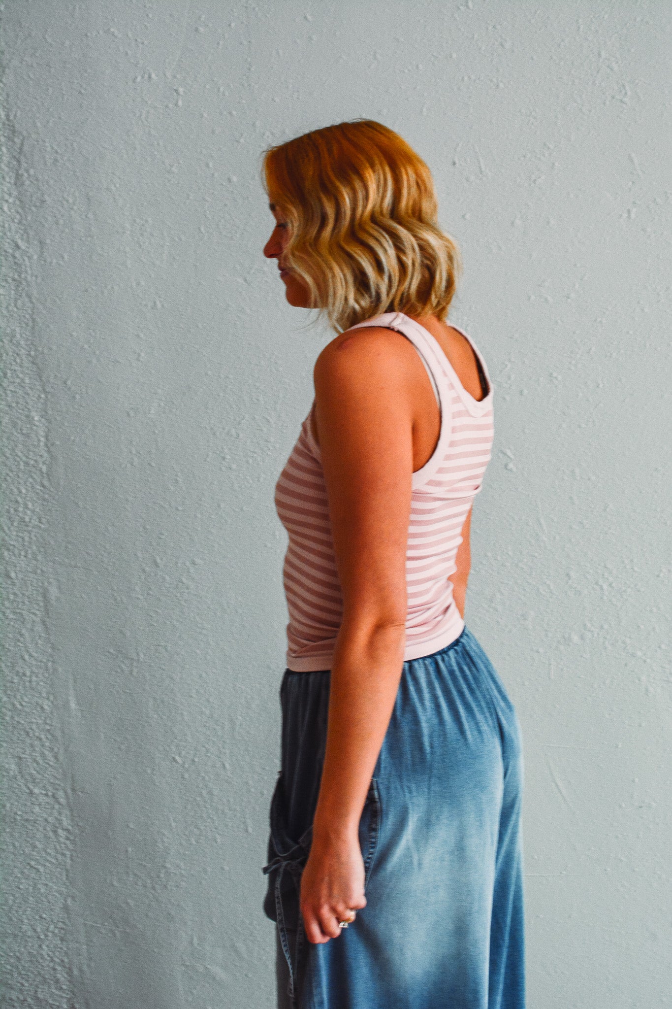 Pearl Stripe Reversible Tank Top