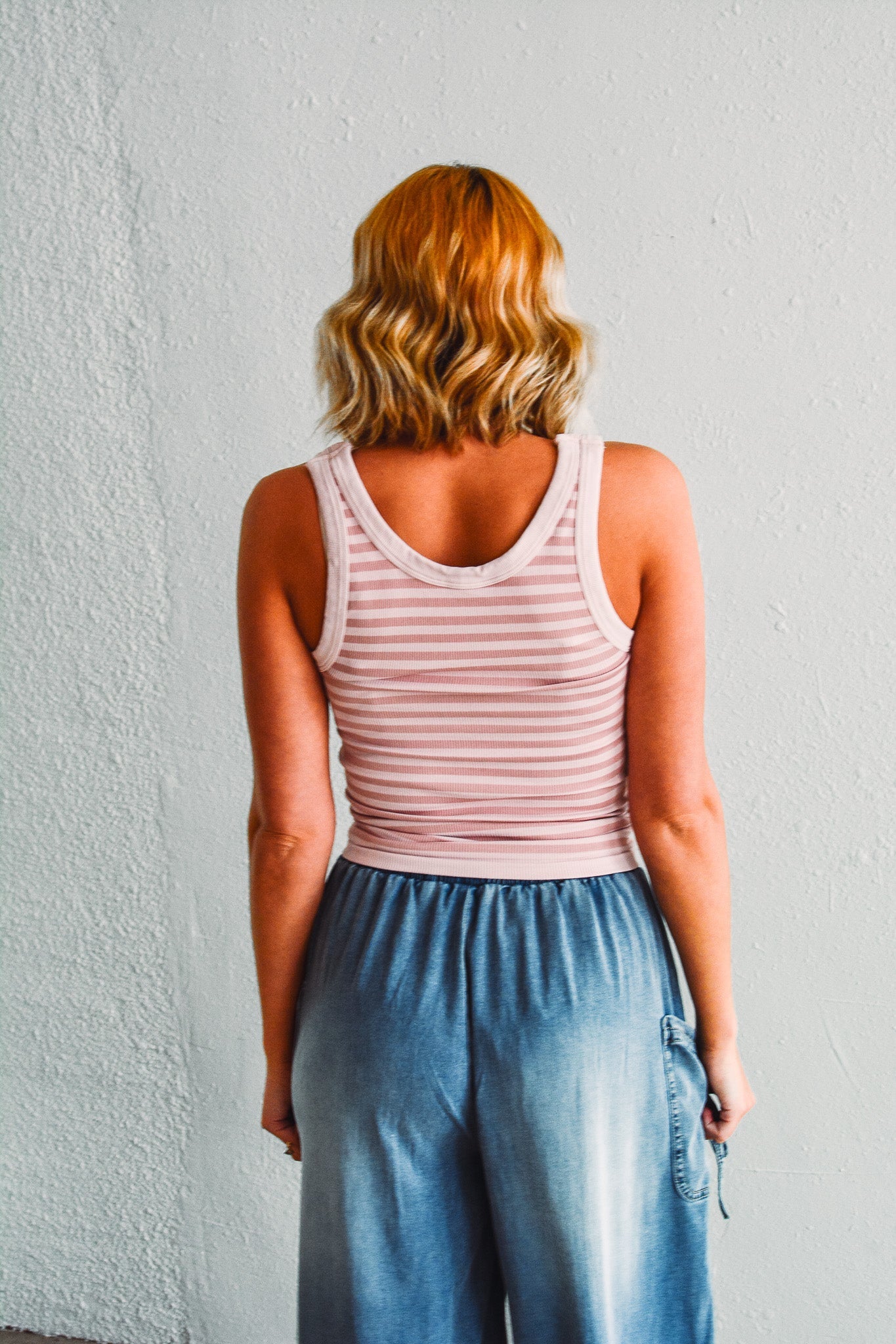 Pearl Stripe Reversible Tank Top
