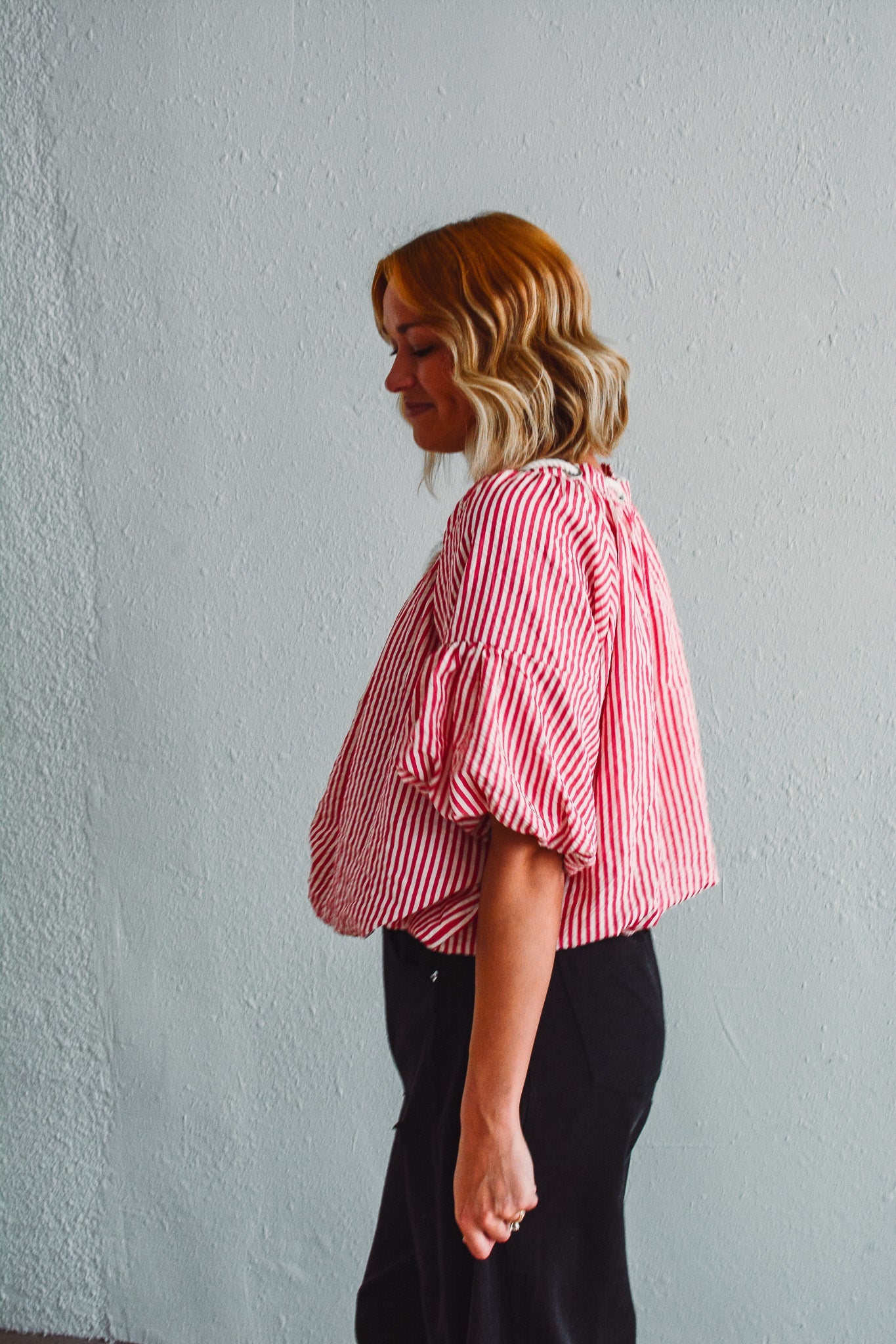 Millie Strawberry Stripe Top