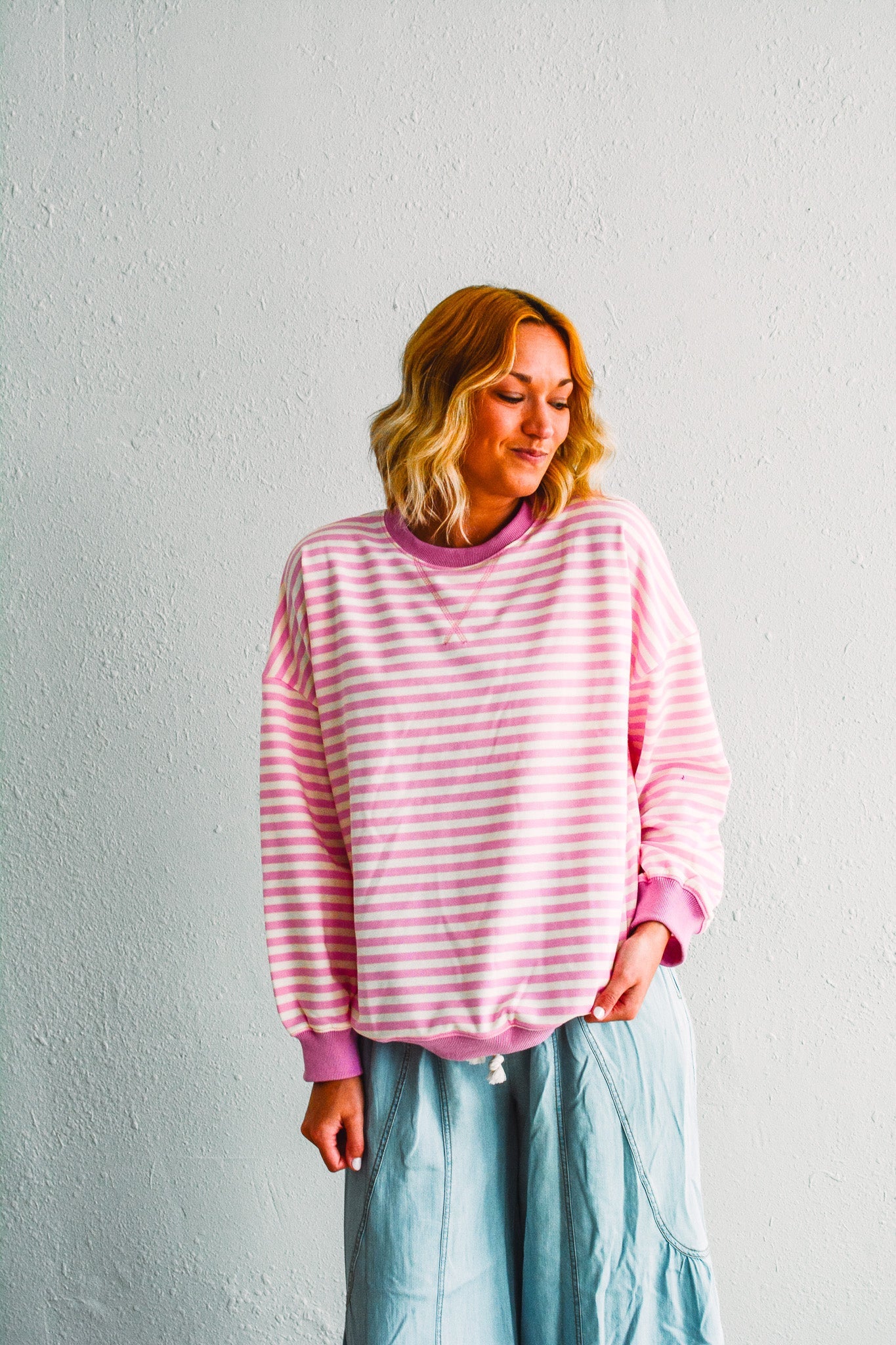 Pretty in Pink Pullover
