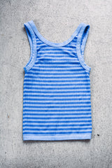 Marina Blue Striped Reversible Tank