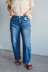 Lucy Medium Wash Barrel Jean