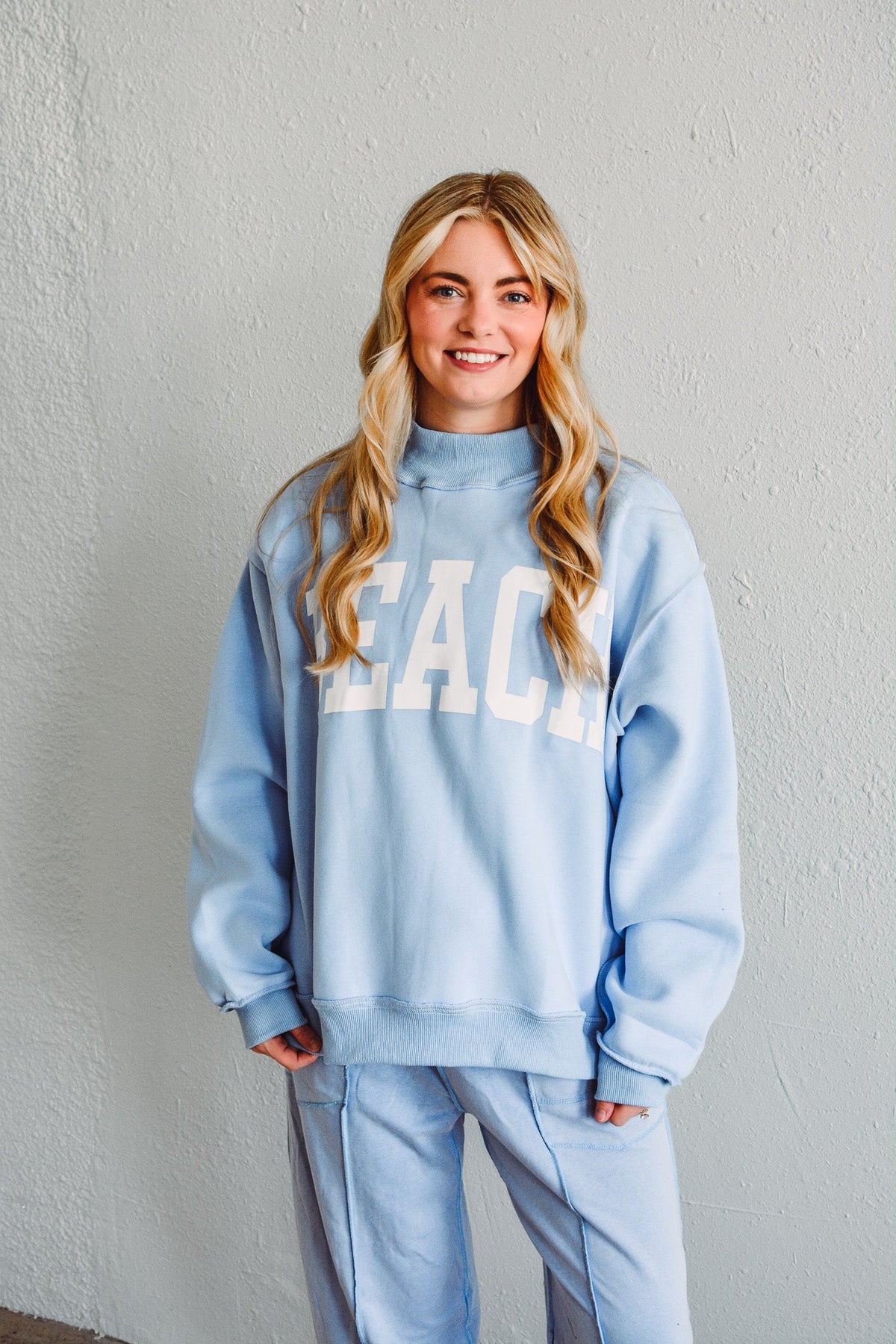 Beach Reversible Mock Neck