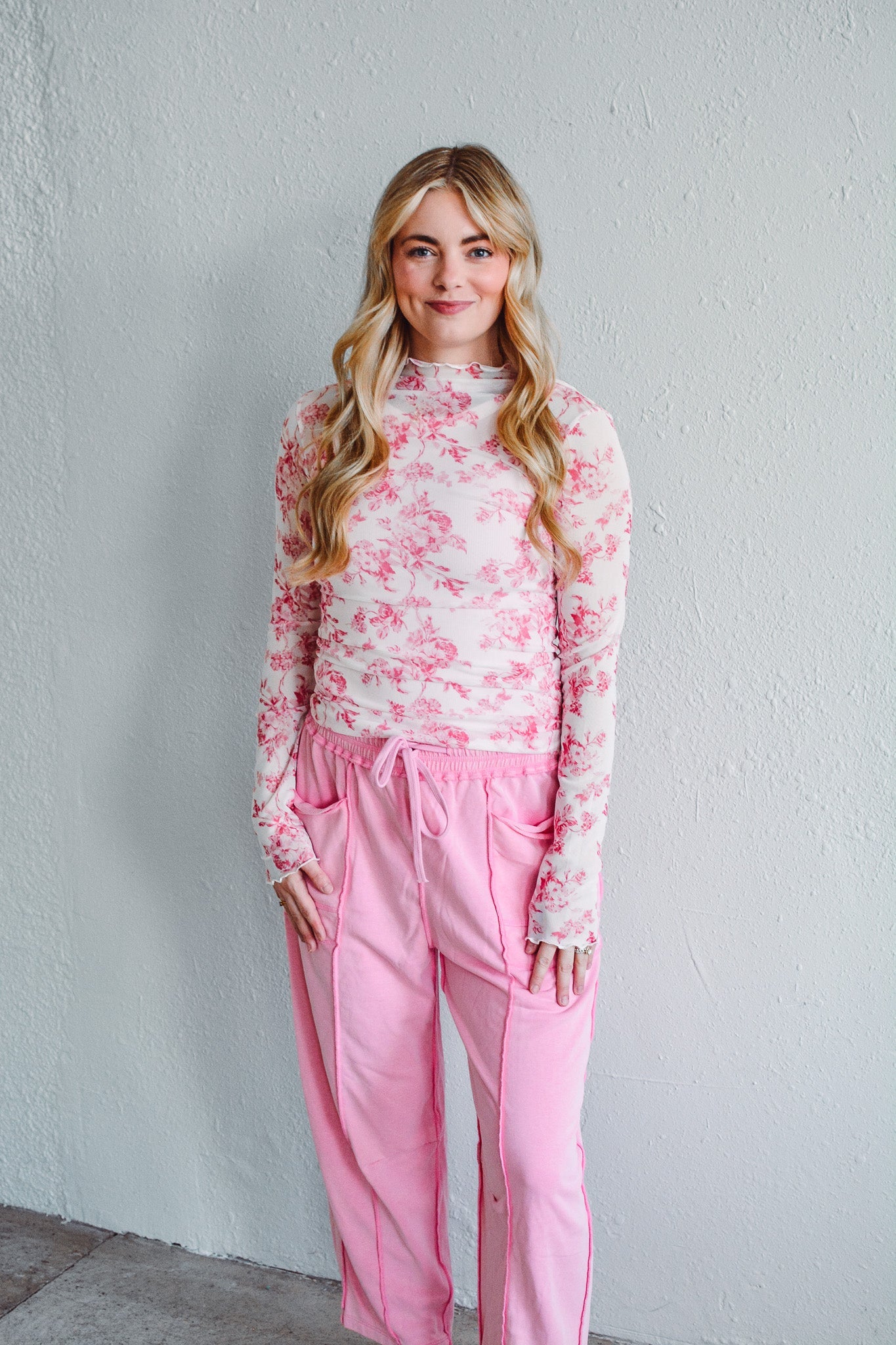 Cottage Bloom Mesh Top