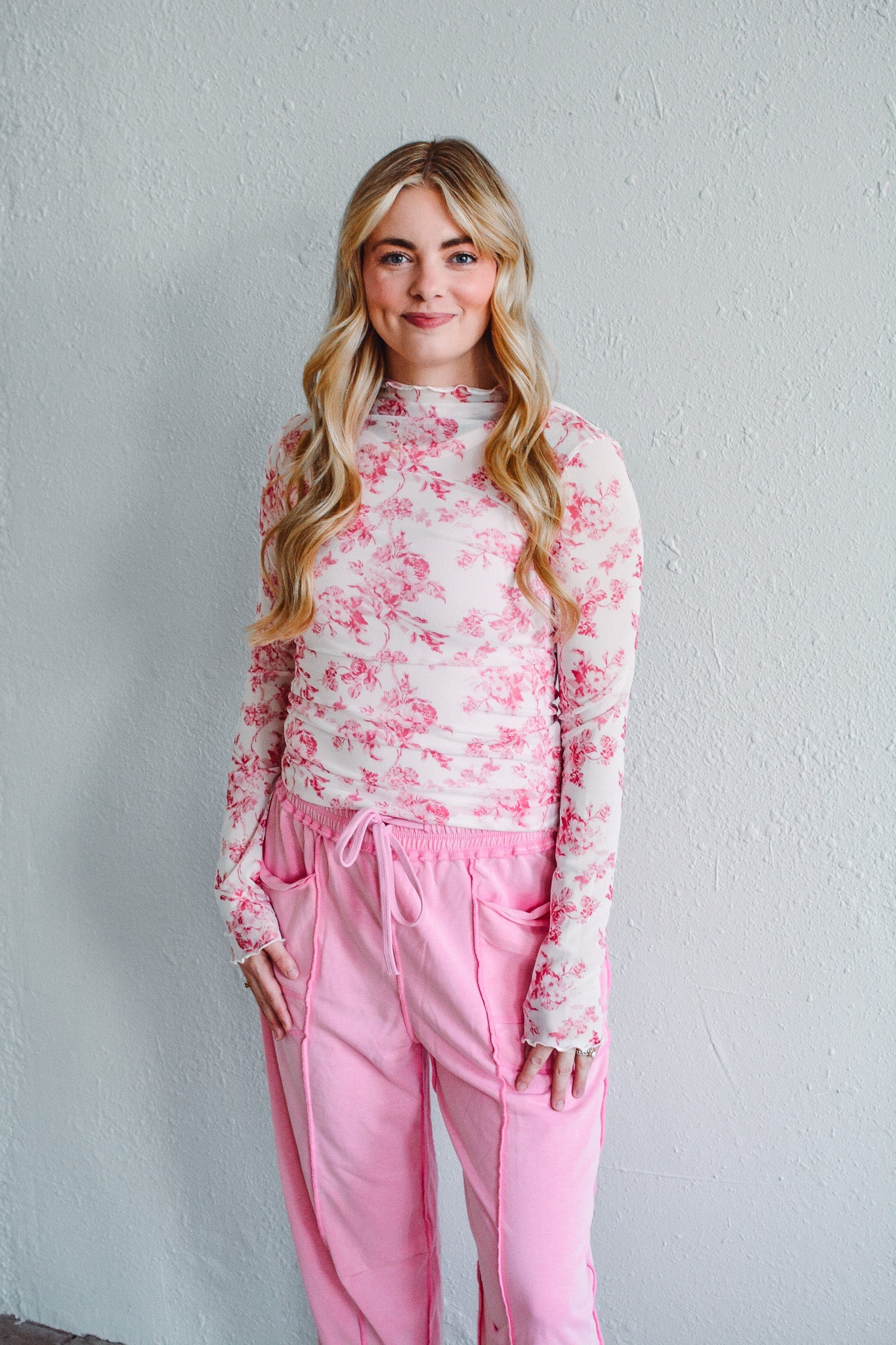 Cottage Bloom Mesh Top