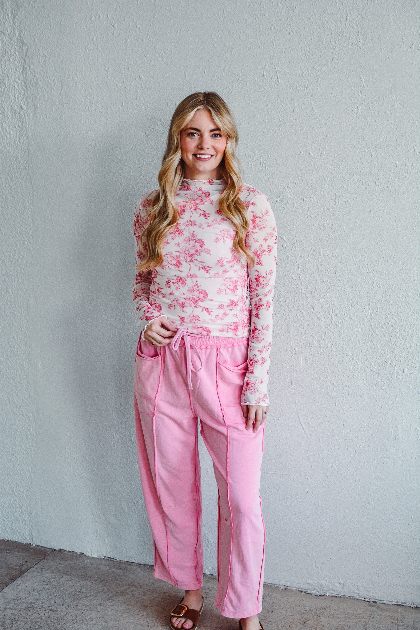 Cottage Bloom Mesh Top