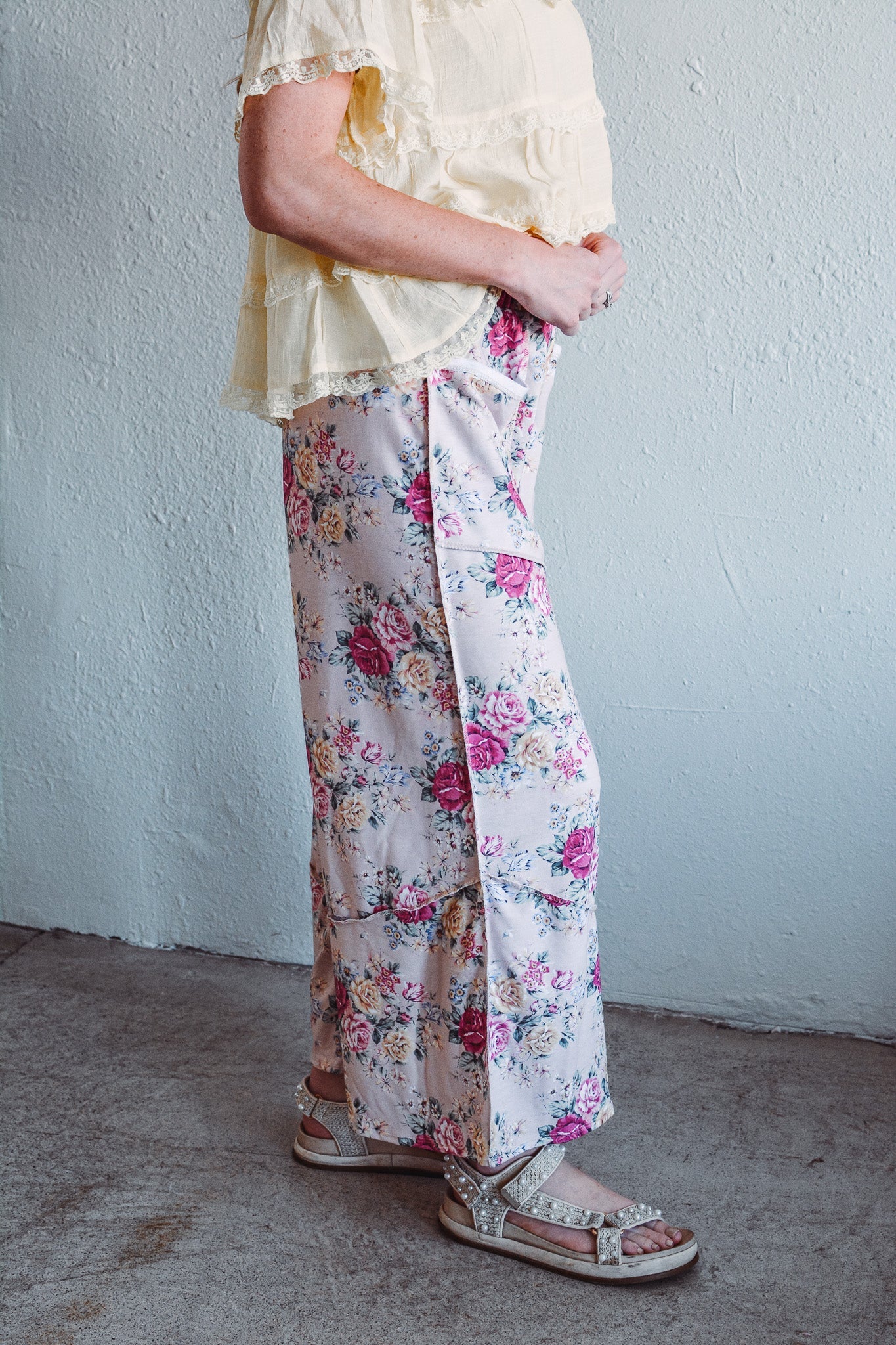 Heirloom Tan Floral Pants