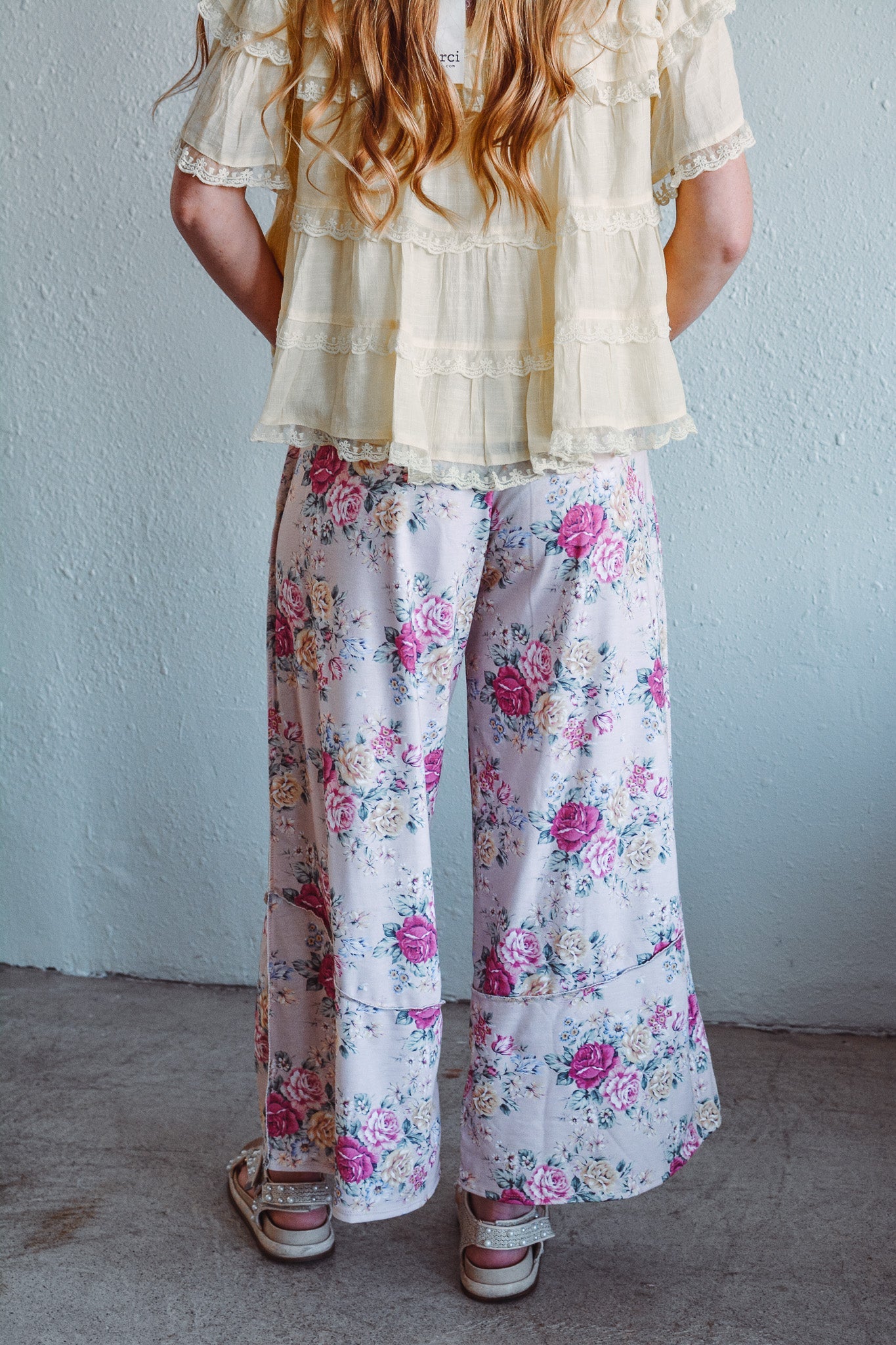 Heirloom Tan Floral Pants
